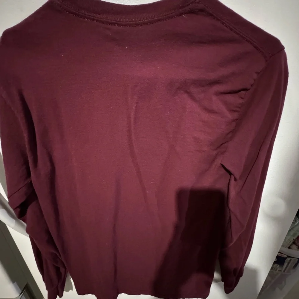 Gildan Burgundy 'My Cat is My Valentine' Long Sleeve Shirt